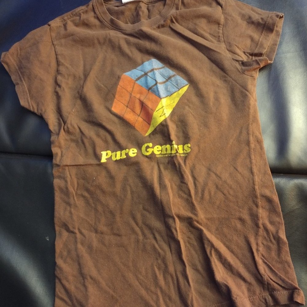 Vintage Rubix Cube Graphic T-shirt Size S
